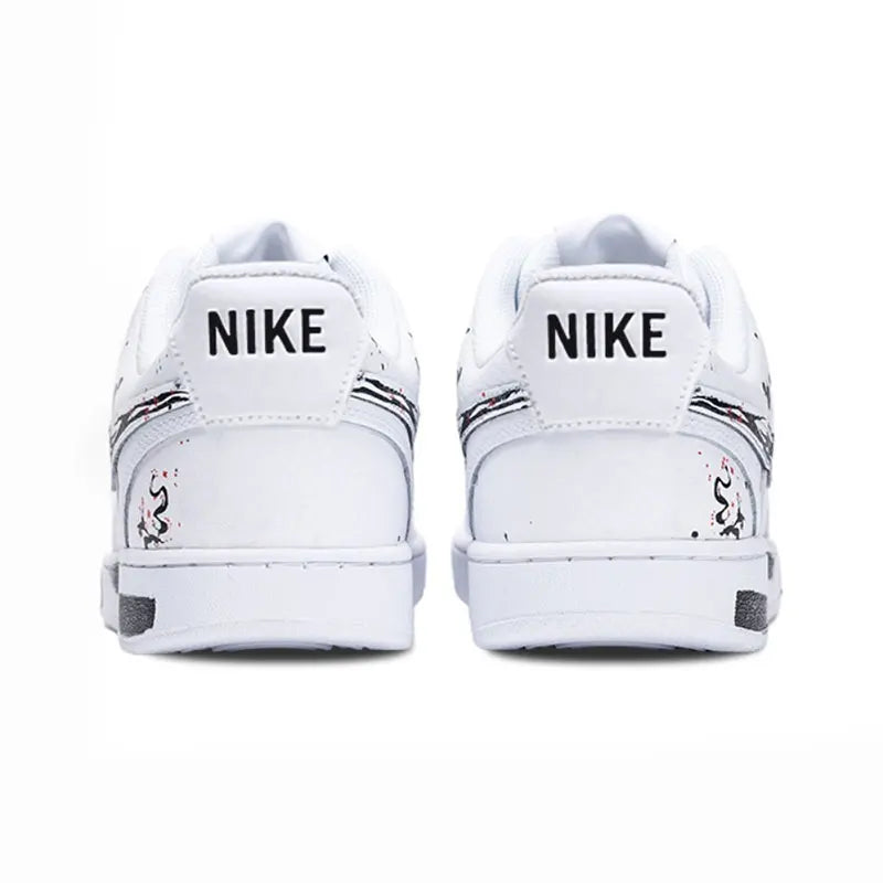Po meri izdelani športni copati Nike Court Vision 1 Low v kitajskem slogu z ink wash in splatter vzorcem, odporni na obrabo, moški copati za rolkanje
