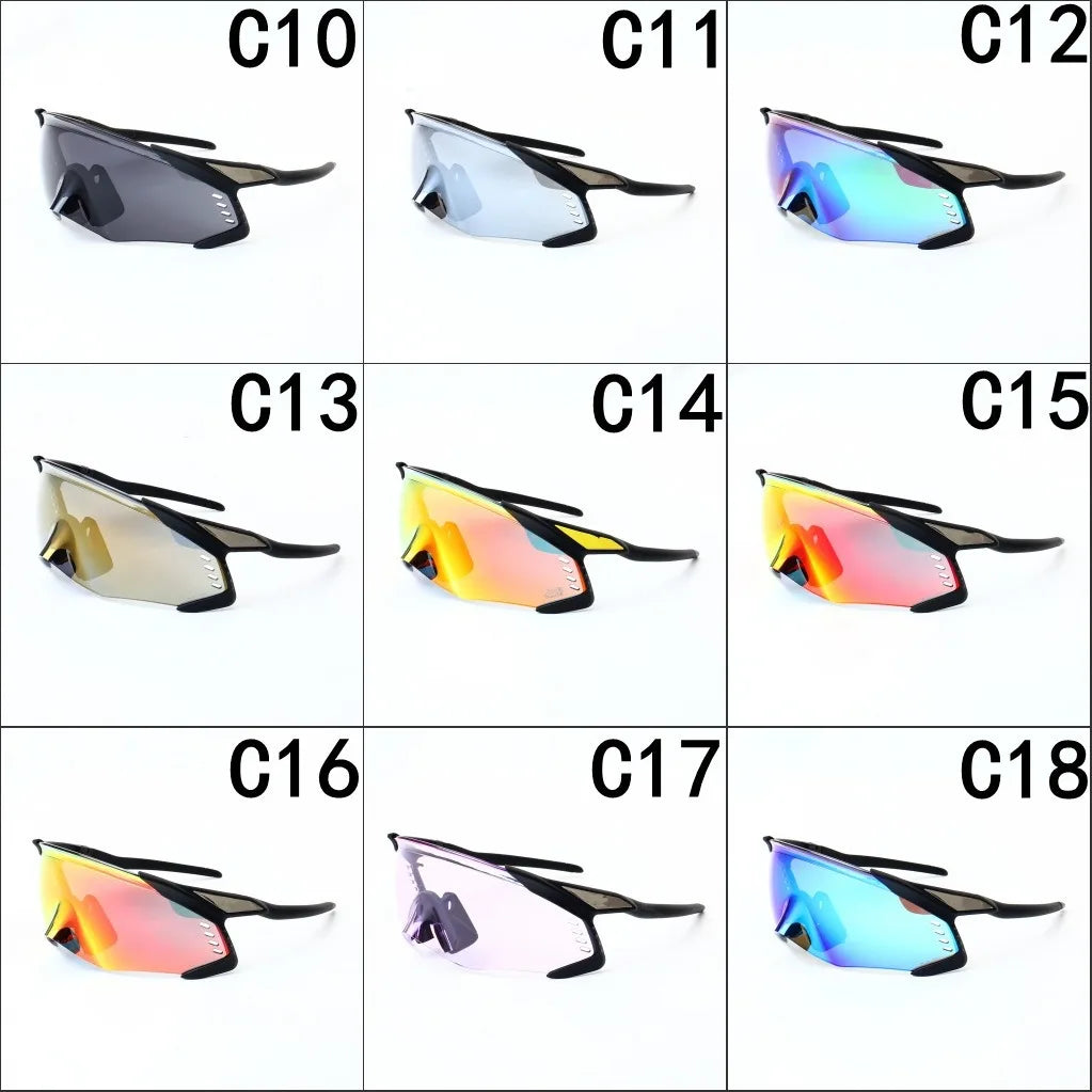 New UV400 Sports Sunglasses for Men Women Cycling Running Hiking Driving Glasses Retro Windproof Outdoor Sunglasses Anti Glare