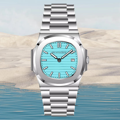 2026 New Specht & Söhne Luxury 40MM Quartz Watch For Men Super Slim Steel Sapphire Crystal 50M Waterproof 5711 Classic Watch