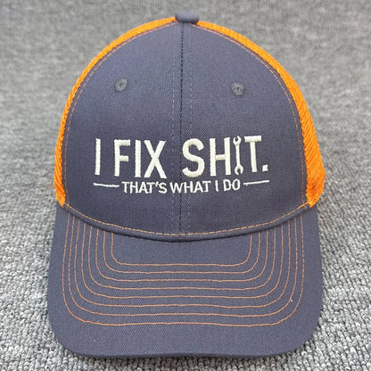 Unisex Embroidery I Fix Shit That's What I Do Mechanic Baseball Cap Repairman Dad Hat Outdoor Activity And Daily Fashion Wear