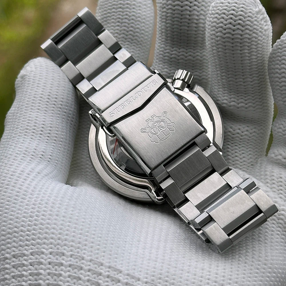 2025 Tuna Can Classic Watch For Men STEELDIVE SD1975C Super Luminous Ceramic Bezel 300M Waterproof NH35 Movement Dive Wristwatch