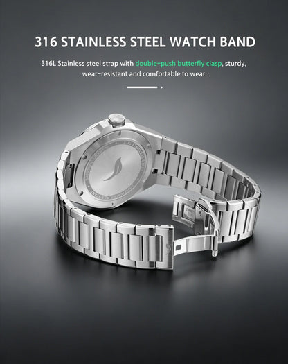 BORIAGE Fully automatic mechanical men's watch BGW9 luminous watch MIYOTA9015 movement 316 stainless steel 200m Water Resistance