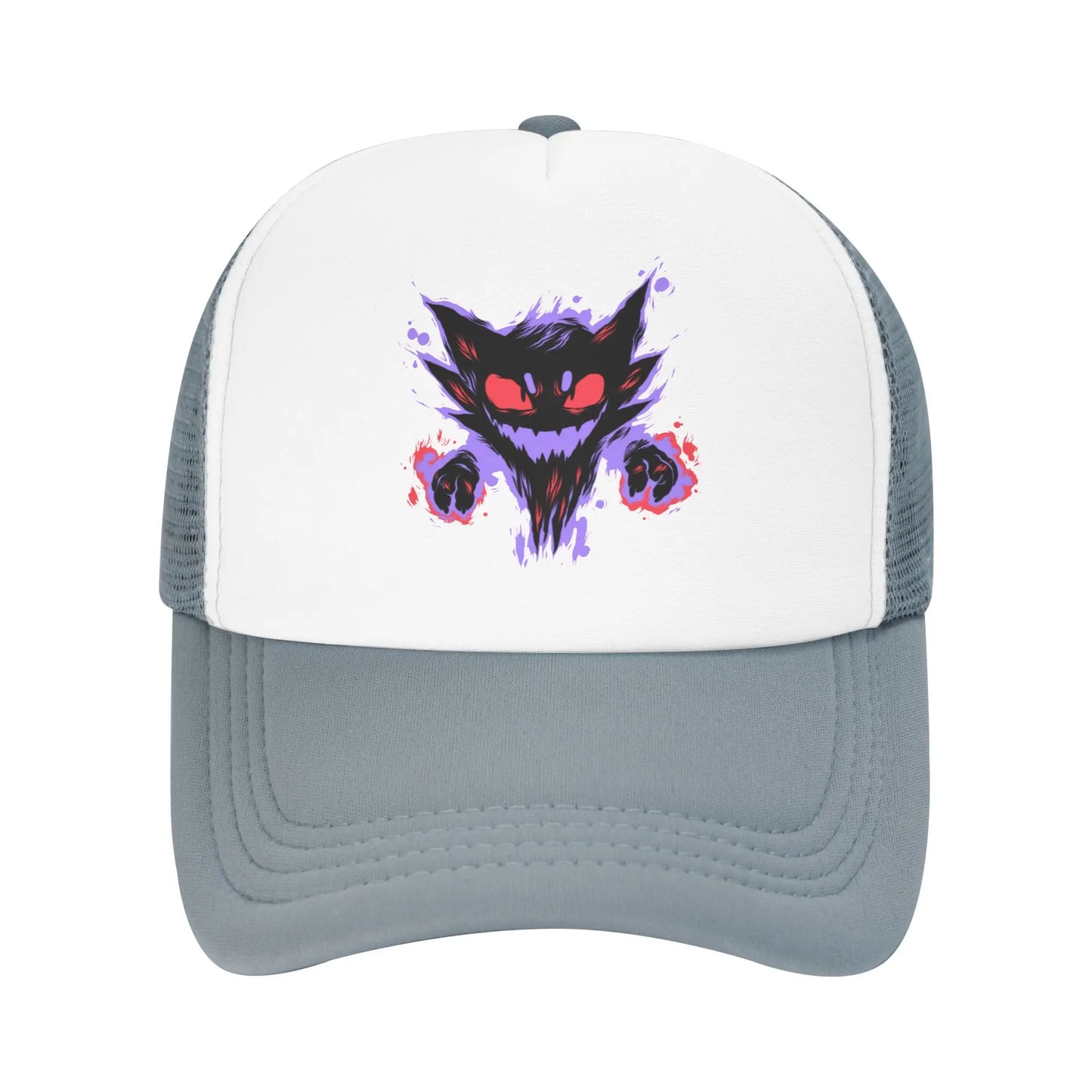 Haunter Gengar Trucker Hat Mesh Baseball Caps Snapback Caps Pokemon Pocket Anime Dad Hat Trucker Hat Adjustable Sport Cap Summer