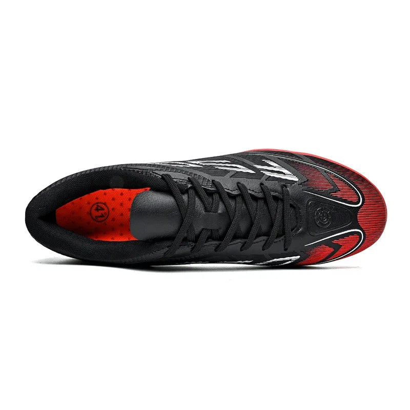 Chaussures de football FG/TF populaires, crampons de football unisexes à tige basse, baskets de football pour terrain, crampons d'entraînement rapides, crampons antidérapants à pointes longues