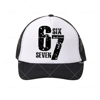 Steal A Brainrot Baseball Cap 67 Six Seven Cartoon Anime A-Z Letter Hat Boys Girls Adjustable Sport Fashion Adult Headwear Gift