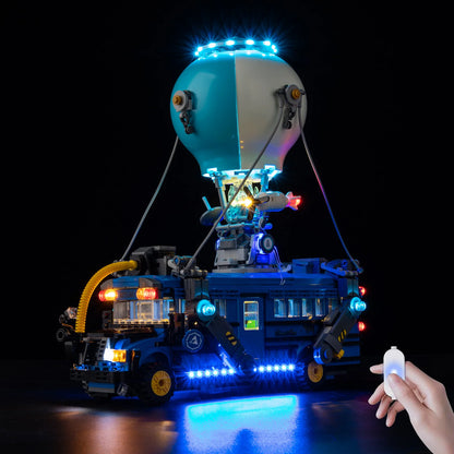 Комплект LED осветление без модел, подходящ за строителни блокчета LEGO Fortnite Battle Bus 77073