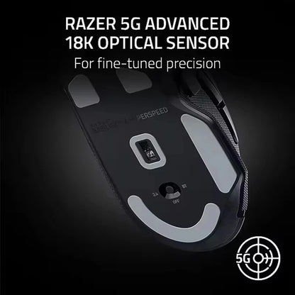 Mouse de gaming wireless personalizabil Original Razer Basilisk V3 X HyperSpeed, senzor optic 18K, Chroma RGB, 9 comenzi programabile