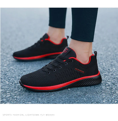 Strick-Laufschuhe für Herren und Damen, lässige Sneaker, atmungsaktive Sportschuhe für Lauftraining, Fitnessstudio und Outdoor, leicht, Größe 38-47