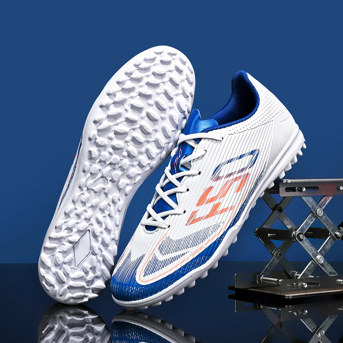 Chaussures de football TF unisexes, crampons légers pour terrain synthétique, semelle résistante à l'usure pour les matchs de football sur gazon artificiel en extérieur