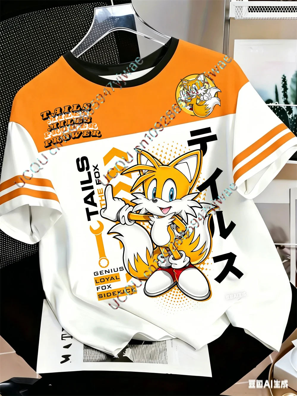 Blue The Hedgehog Sonic Tails 3d Graphic Printed Jersey Anime Game Fan Tee Fashion Street Wear Y2k Top Adult Children'S T-Shirt