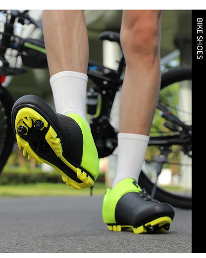 Ténis de ciclismo, sapatos de MTB respiráveis, sapatos de ciclismo de montanha para homem e mulher, sapatos para trilhos, sapatos desportivos para ciclismo de estrada, sapatos de ciclismo com pedais SPD