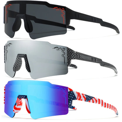 3 Pairs  Age 5-18 Youth Baseball Sunglasses Boys Girls Glasses Outdoor Sport Cycling Goggles Children Kids Softball Shades