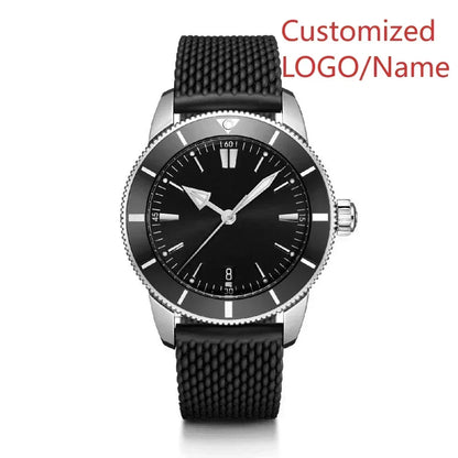 A11 Store Customized Watch  Mens Automatic Mechanical Watch Superocean Black Blue Rubber Rose Gold Sport Watches Ceramic