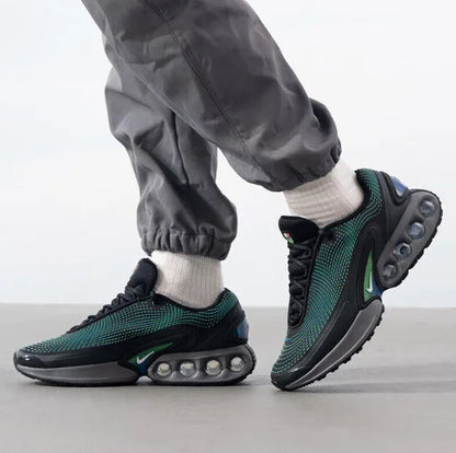 Nike Rear-Cushioning Air Cushioning Support Wear-Resistant Fitness Training Men's Running Shoes New Unique Textured Commuter Sports Running Shoes Air Max Dn Peacock Green Trendy Versatile Travel Casual Sports Shoes Niche Desi