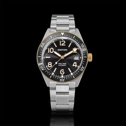 SEESTERN Diver Men's Watch Automatic Mechanical Wristwatches NH35 Movement Ceramic Bezel 20Bar Waterproof Sapphire Luminous S434-2