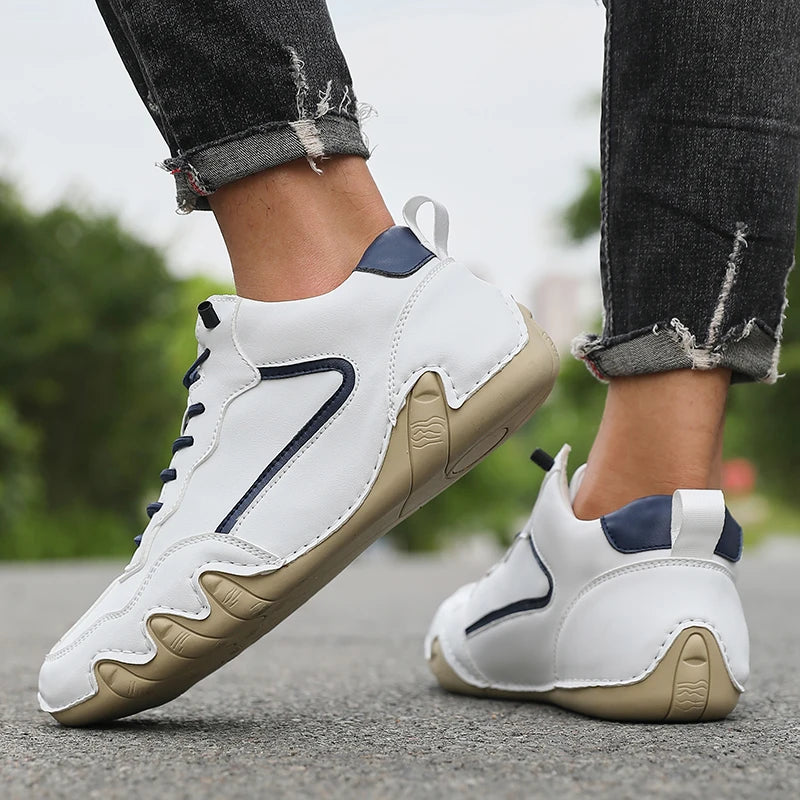 Scarpe casual da uomo, comode, in pelle di alta qualità, alla moda, casual, mocassini, scarpe sportive da passeggio, scarpe firmate Facon