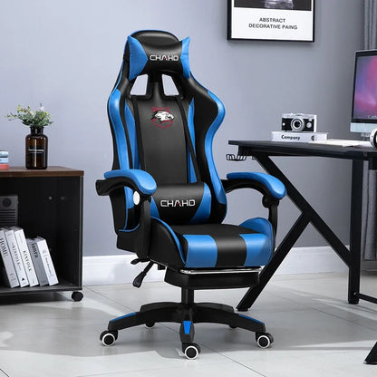 UVR Professional Gaming Computer Chair Home Office Chair Ergonomic Design Armchair with Footrest Competitive Chair Furniture