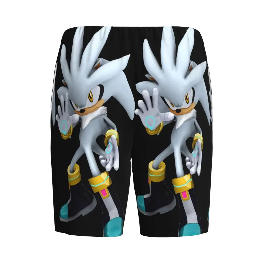 Custom Shadow The Hedgehog Sonic Poster Short Pajama Pants Men Sleepwear Sleep Lounge Bottom Shorts Sleeping Pants