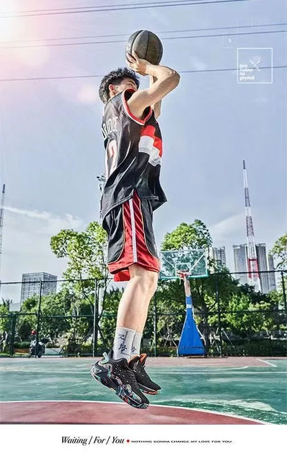Men Basketball Shoes Breathable Cushioning Non-Slip Wearable High Quality Sports Shoes Gym Training Athletic Basketball Sneaker