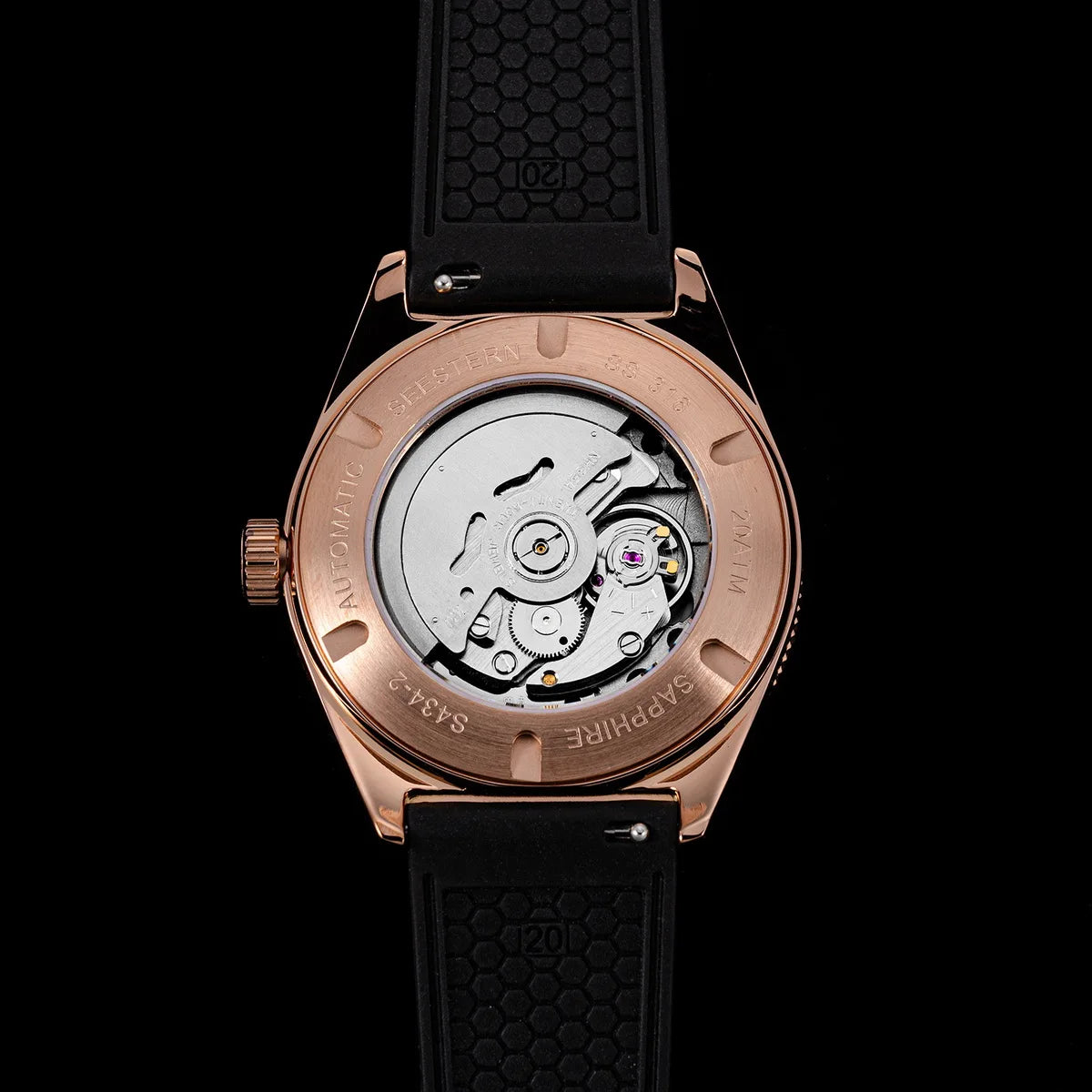 SEESTERN Diver Men's Watch Automatic Mechanical Wristwatches NH35 Movement Ceramic Bezel 20Bar Waterproof Sapphire Luminous S434-2