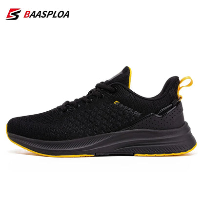 Baasploa – baskets de course pour hommes, grande taille 41-48, nouvelles chaussures de sport en maille respirante, chaussures classiques décontractées, antidérapantes, confortables pour l'extérieur