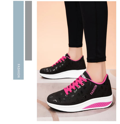 Damen-Sneaker, modische vulkanisierte Damenschuhe, flache Damenschuhe zum Wandern, Plateauschuhe, Übergrößen, Zapatillas Mujer