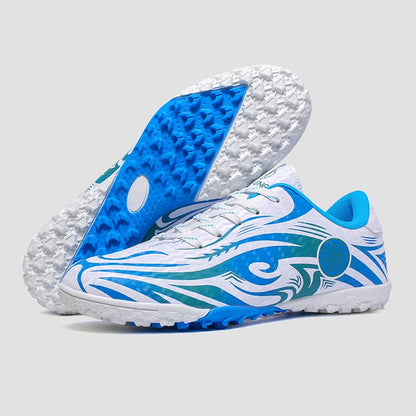 Men Soccer Cleats Comfortable Breathable Boys Football Shoes Lightweight Anti-Slip Training Boots for Grass Turf Outdoor Sports