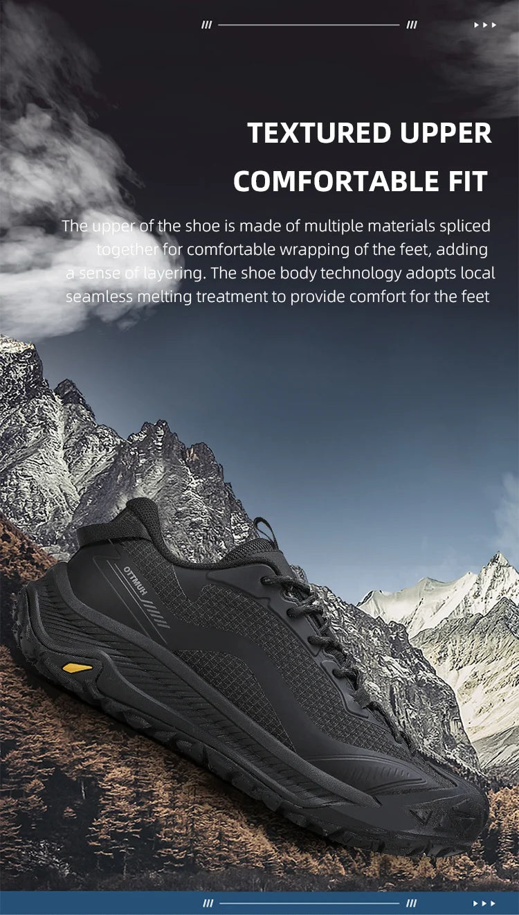 HUMTTO Trekking Shoes for Men Mountain Climbing Sneaker Outdoor Sports Shoe Breathable Walking Casual Sneakers Man Hiking Boots