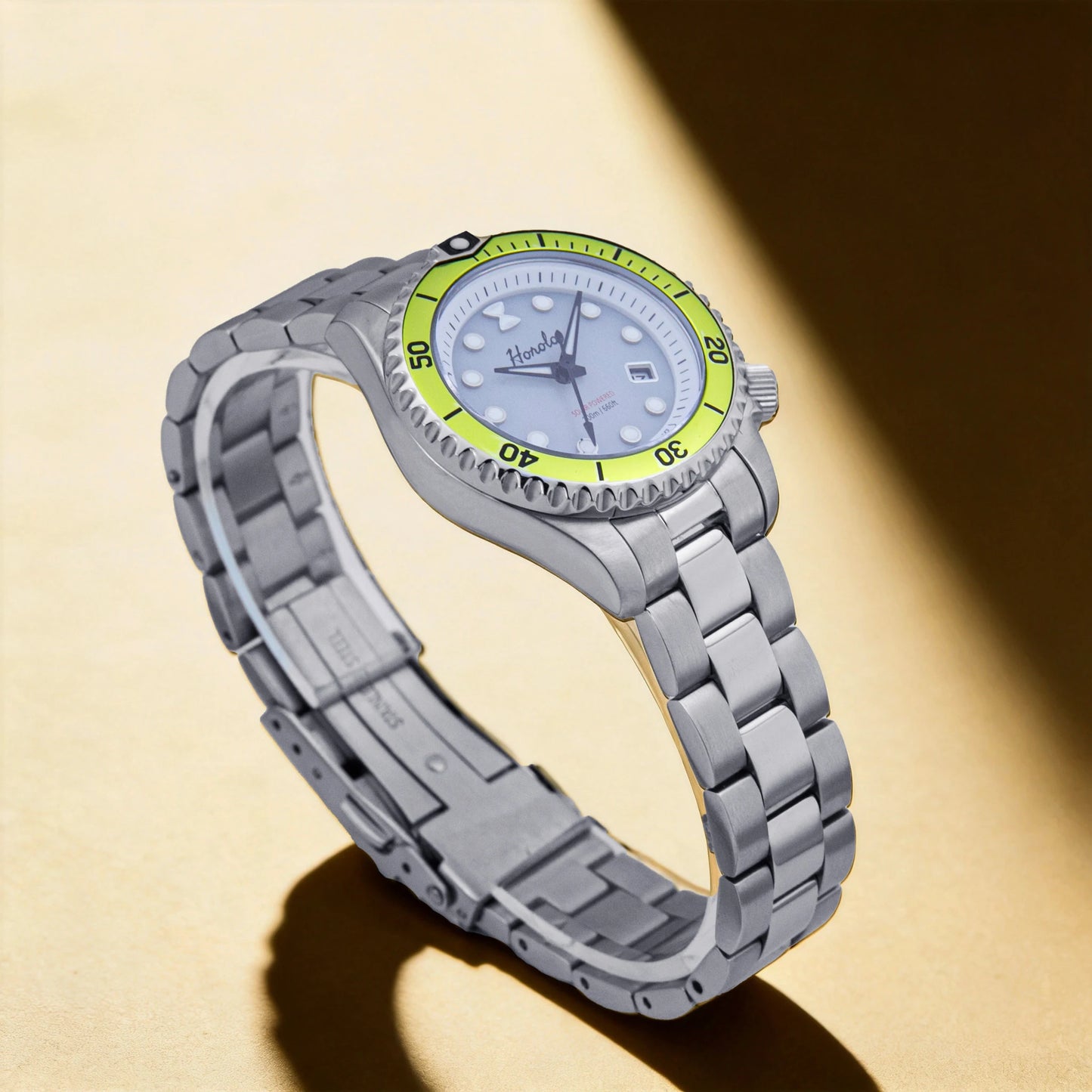 Horolo Women' Watches Japan Solar Movement 30mm Luminous Water Resistant Sapphire stainless steel Luxury Watch Gift For Wife