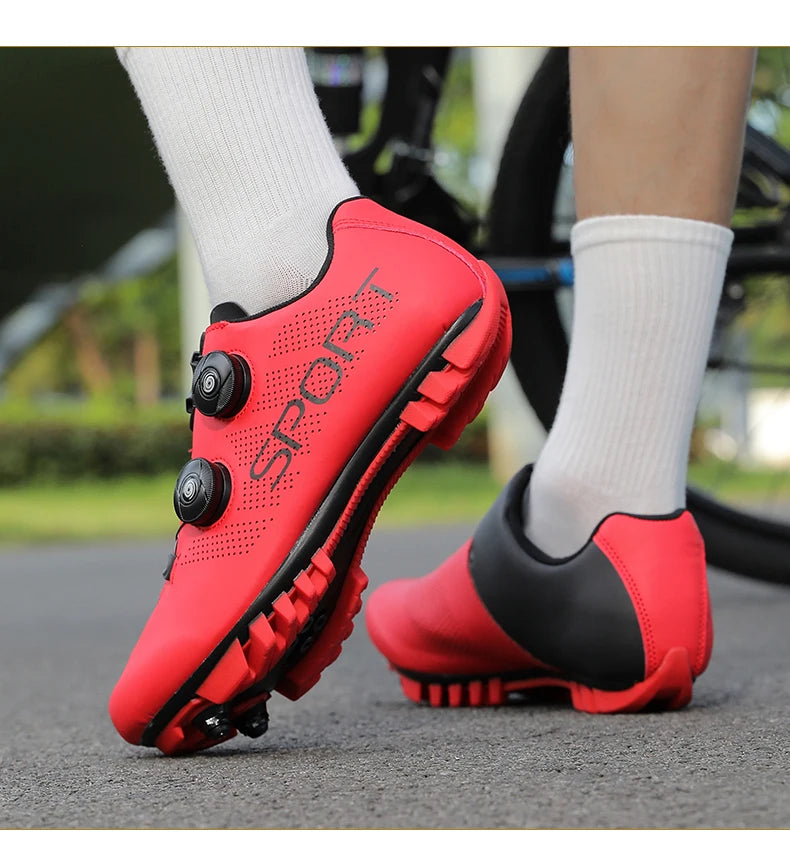 Ténis de ciclismo, sapatos de MTB respiráveis, sapatos de ciclismo de montanha para homem e mulher, sapatos para trilhos, sapatos desportivos para ciclismo de estrada, sapatos de ciclismo com pedais SPD