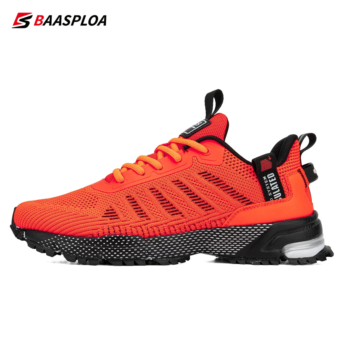 Baasploa professionele hardloopschoenen voor heren, lichtgewicht designer mesh sneakers voor heren, veterschoenen voor outdoor sport en tennis