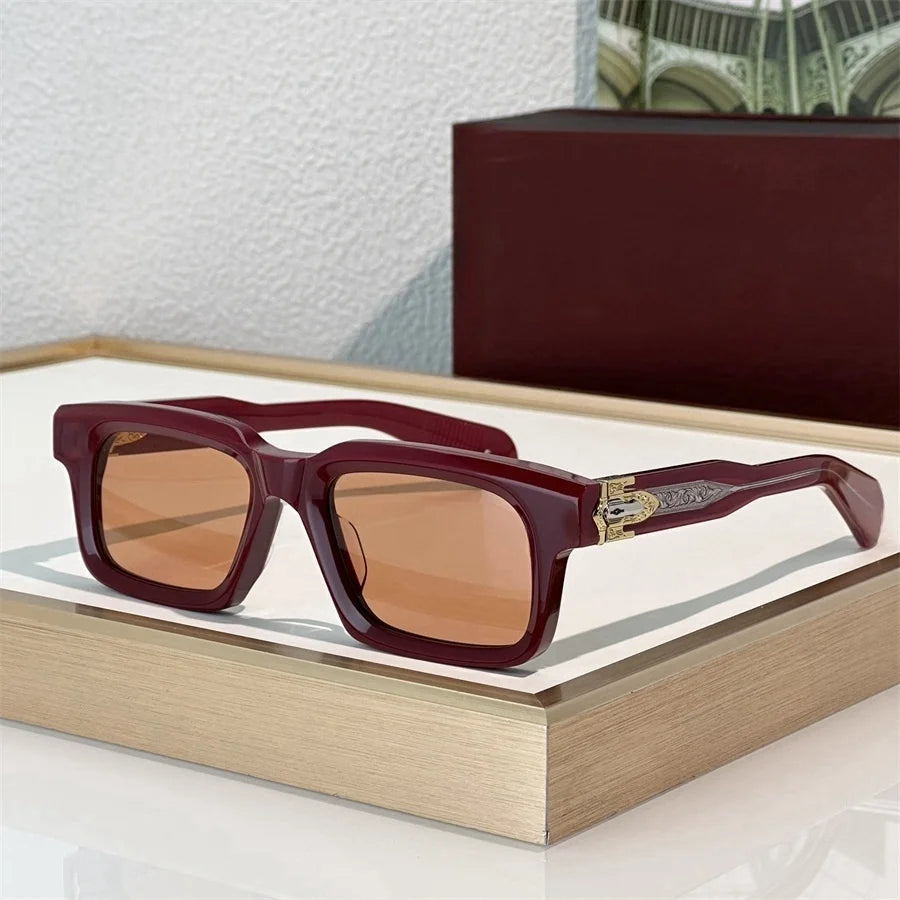 JMM BELVEDERE Design Luxury Brand Men Sunglasses Women Thick Acetate Style Trendy Oval UV400 Outdoor Trendy Fashion Eyewear