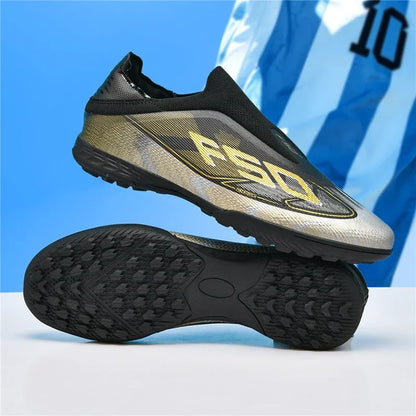 Nouvelles chaussures de football pour hommes, chaussures de sport à cheville haute, respirantes, pour futsal, antidérapantes, ultra-légères, chaussures de football de haute qualité pour matchs en extérieur.