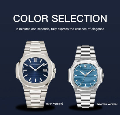 2026 New Specht & Söhne Luxury 40MM Quartz Watch For Men Super Slim Steel Sapphire Crystal 50M Waterproof 5711 Classic Watch