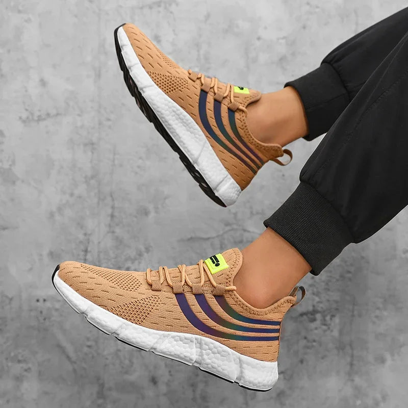 Pantofi sport casual pentru bărbați, adidași ușori și respirabili, antiderapanti, pentru alergare în aer liber, plimbare, tenis și jogging