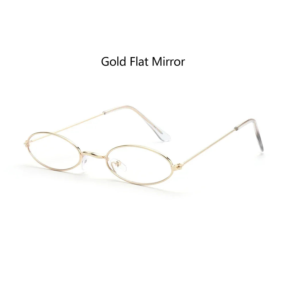 1PC Unisex Retro Small Frame Oval Sunglasses UV400 Fashion Design Sun Glasses Summer Vintage Shades Eyeglasses Accessories