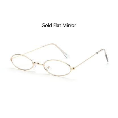 1PC Unisex Retro Small Frame Oval Sunglasses UV400 Fashion Design Sun Glasses Summer Vintage Shades Eyeglasses Accessories