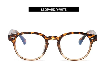 JNPCXI Quality New Retro Round Sunglasses Women Fashion Rivets Decoration Shades UV400 Men Punk Leopard Sun Glasses
