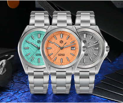 San Martin New Gada Fashion Sport Watch 39mm NH35 Automatic Mechanical Men Watches Dress Waterproof 100m Luminous SN0129