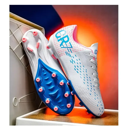 Low Cut Football Cleats Adopting Long TF Studs, Wear-resistant And Flexible, Suitable For Outdoor Field Sports