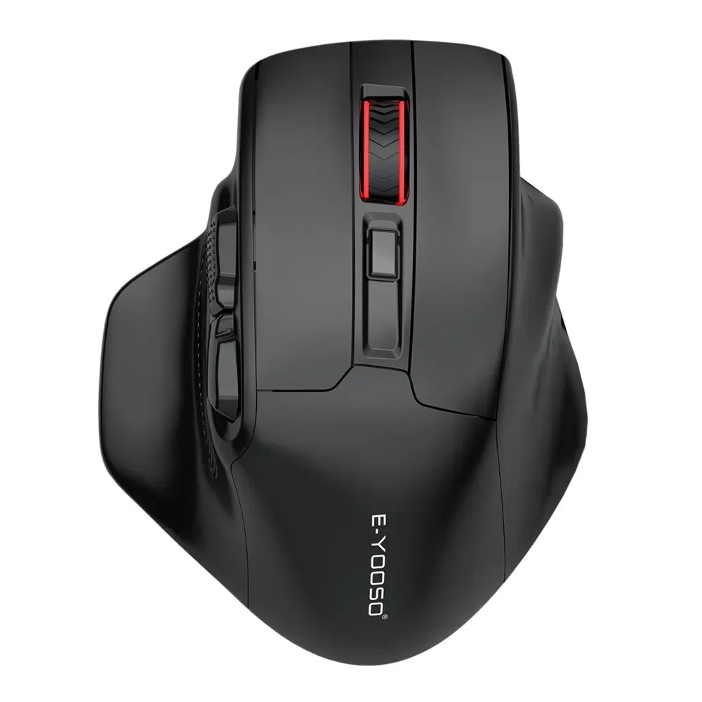 E-YOOSO X-31 Pro USB herní velká myš s podporou Bluetooth 2.4G, bezdrátová, PAW3212, 4800 DPI, pro hráče, počítač, notebook a PC