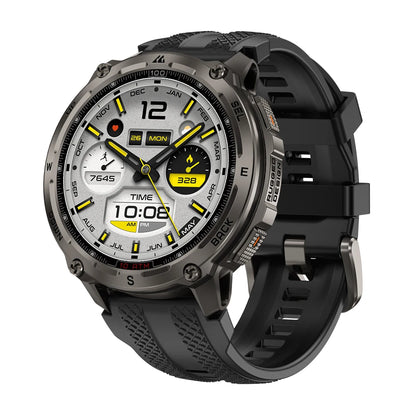 KOSPET Tank T4 Men's Rugged Smart Watch Military Grade Full Stainless Steel GPS 100M Waterproof 45M Freediving Health Monitor
