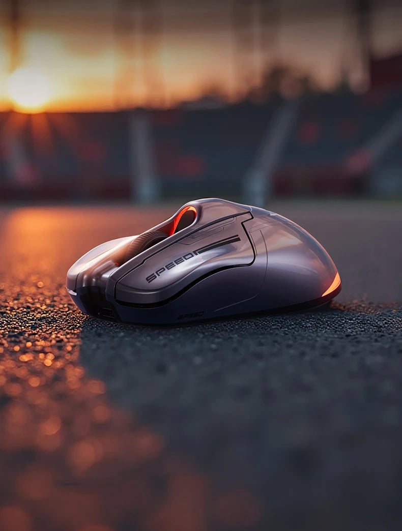 Bezdrátová Bluetooth herní myš INPHIC Super Racing Car Series s baterií 500mA, zobrazením stavu baterie a přizpůsobitelnými světelnými efekty