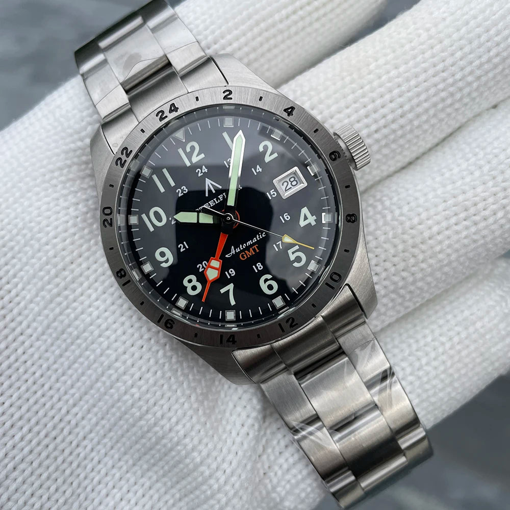 STEELFLIER Official SF792 GMT Mechanical Wristwatch NH34 Movement Super BGW9 C3 Luminous 200M Waterproof Men's Luxury Dive Watch
