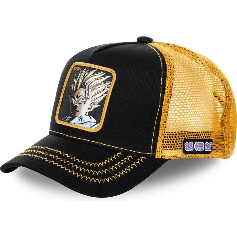 ALL Styles Dragon Ball Baseball Cap Snapback Peaked Cap Men's Embroidery Hip-Hop Cap Style Sun Visor Adjustable Trucker Mesh Cap