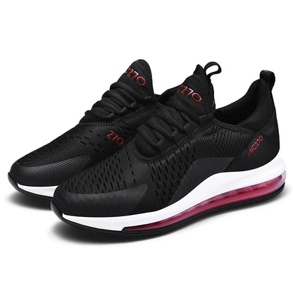 Baskets décontractées à coussin d'air pour hommes, chaussures de sport respirantes en maille absorbant les chocs, antidérapantes, résistantes à l'usure, chaussures de sport d'été