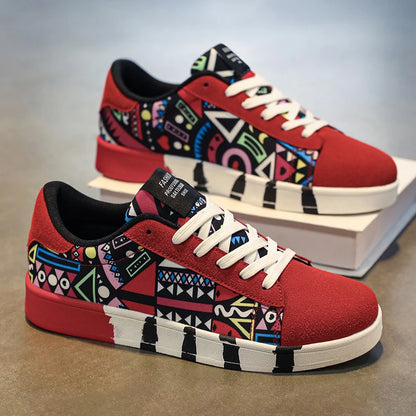 YRZL skateboard-sko til mænd, sneakers i kanvas, afslappede og åndbare gåsko, lette flade sko til mænd, trendy streetwear-sportssko