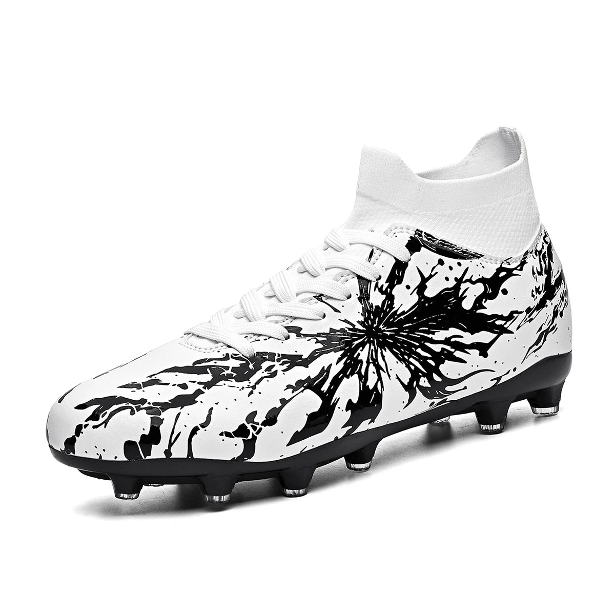 Chaussures de football AG FG ultra légères, tissu PU anti-transpiration, semelle en TPU résistante à l'usure, coupe ajustée, unisexe, baskets d'entraînement pour terrain naturel