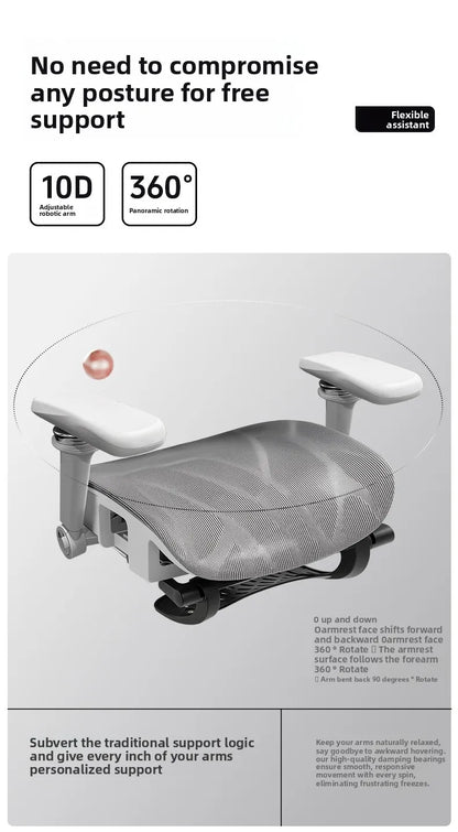Portable Minimalist Ergonomic Chair 10D Armrest Computer Chair Office Chair Study Chair Gaming Chair Gravitysturdy and durable