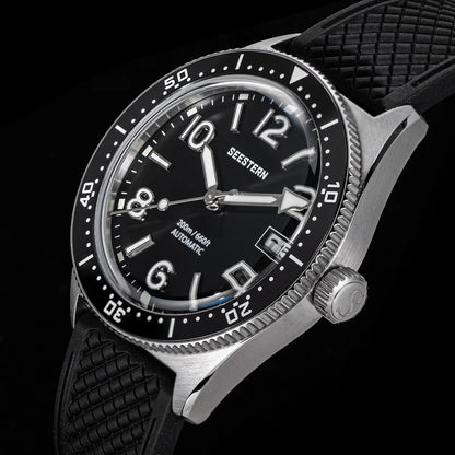 SEESTERN Diver Men's Watch Automatic Mechanical Wristwatches NH35 Movement Ceramic Bezel 20Bar Waterproof Sapphire Luminous S434-2